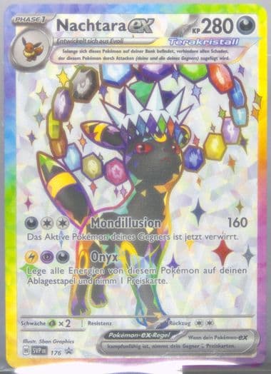 Umbreon EX Prismatic Evolutions Premium Figure Collection (176) 2025 Pokemon German Svp de-SV Black Star Promo
