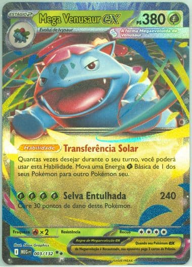 Mega Venusaur EX (003) 2025 Pokemon Portuguese Meg PT-Mega Evolution