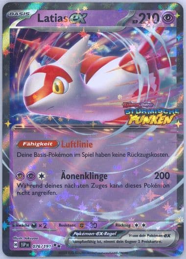 Latias EX Latias EX Special Collection Box (076) 2024 Pokemon German Ssp de-Surging Sparks