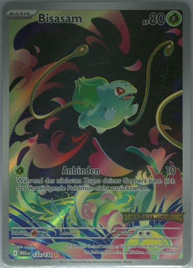 Bulbasaur Enhanced Booster Box Topper (133) 2025 Pokemon German Meg de-Mega Evolution