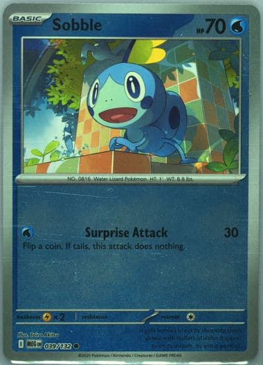 Sobble Reverse Holo (039) 2025 Pokemon Meg EN-Mega Evolution