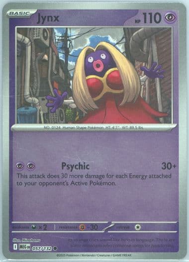 Jynx Reverse Holo (057) 2025 Pokemon Meg EN-Mega Evolution