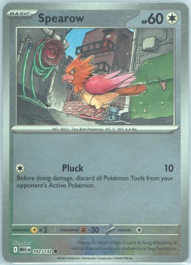 Spearow Reverse Holo (102) 2025 Pokemon Meg EN-Mega Evolution