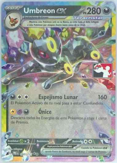 Umbreon EX (060) 2025 Pokemon Spanish Play! Pokemon Prize Pack: Series 7