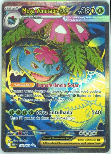 Mega Venusaur EX Ultra Rare (155) 2025 Pokemon Portuguese Meg PT-Mega Evolution