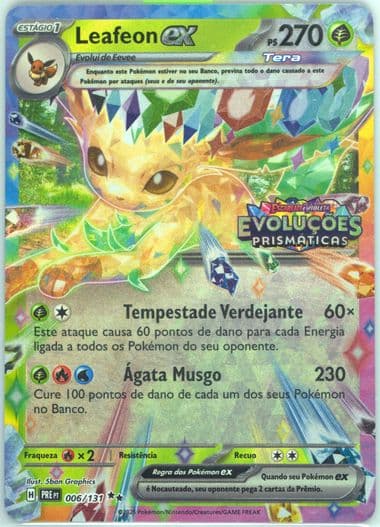 Leafeon EX Surprise Box Exclusive (006) 2025 Pokemon Portuguese Pre PT-Prismatic Evolutions