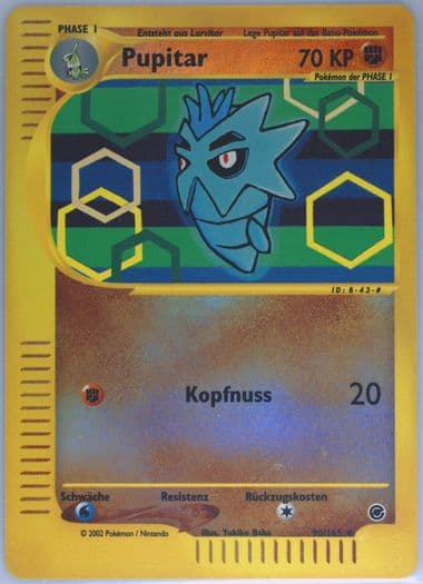 Pupitar-Reverse Foil German (90) 2002 Pokemon Expedition