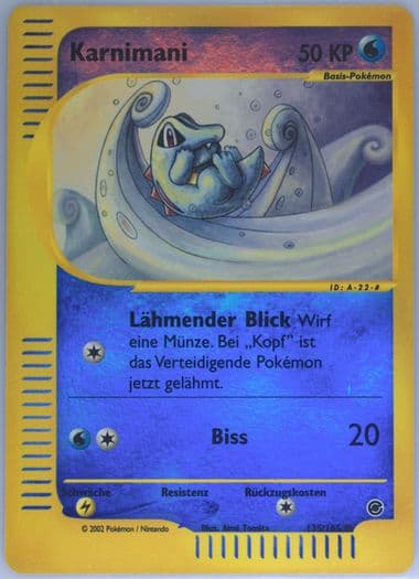 Karnimani-Reverse Foil German (135) 2002 Pokemon Expedition