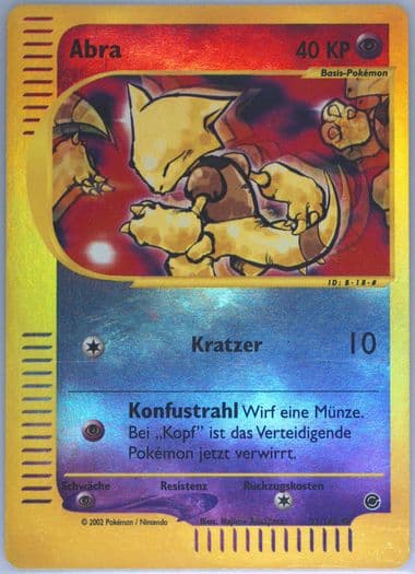 Abra-Reverse Foil German (93) 2002 Pokemon Expedition