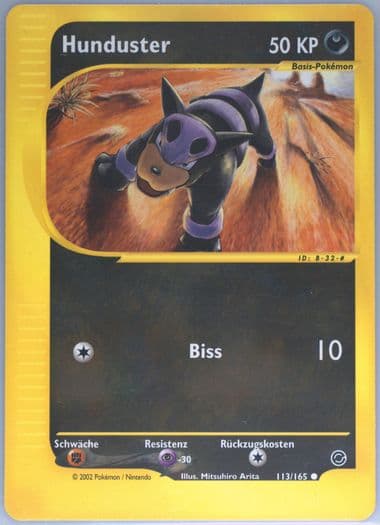 Hunduster German (113) 2002 Pokemon Expedition