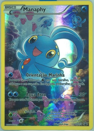 Full Art/Manaphy Mythical Pokemon Collection-Portuguese (XY113) 2016 Pokemon XY Black Star Promo