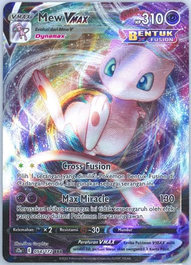 Full Art/Mew Vmax (054) 2022 Pokemon Indonesian Sword & Shield Vstar Universe