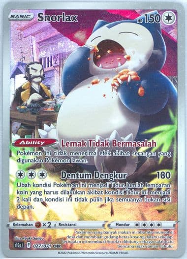 Full Art/Snorlax (077) 2022 Pokemon Indonesian Sword & Shield Dark Phantasma