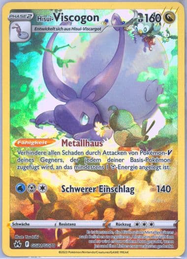 Full Art/Hisui-Viscogon German (GG21) 2023 Pokemon Sword and Shield Crown Zenith