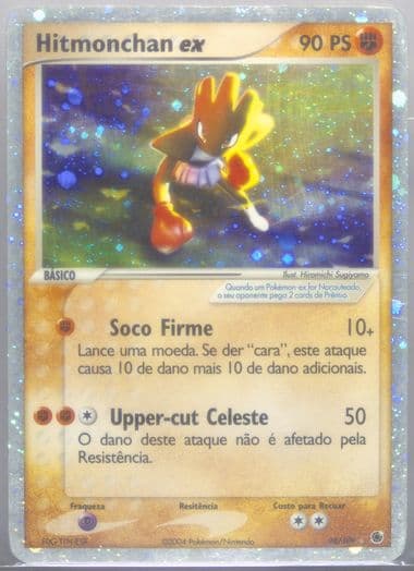 Hitmonchan EX-Holo (98) 2004 Pokemon Portuguese EX Ruby & Sapphire