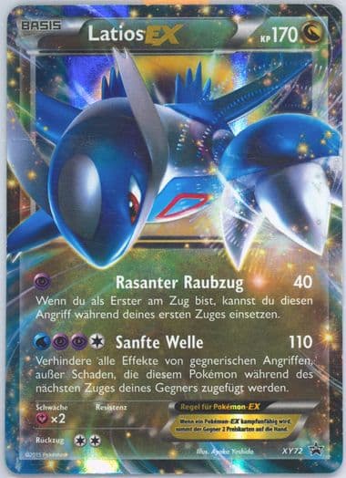 Latios EX Powers Beyond Tin-German (XY72) 2015 Pokemon XY Black Star Promos