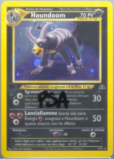 Houndoom-Holo Italian-1st Edition (4) 2001 Pokemon Neo Discovery