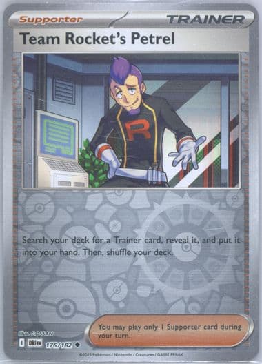 Team Rocket's Petrel Reverse Holo (176) 2025 Pokemon Dri EN-Destined Rivals
