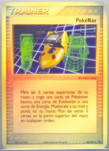Pokenav-Reverse Foil (88) 2004 Pokemon Spanish EX Ruby & Sapphire