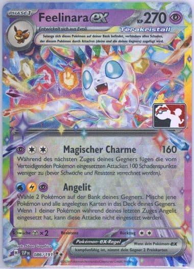 Sylveon EX (086) 2025 Pokemon German Play! Pokemon Prize Pack: Series 7