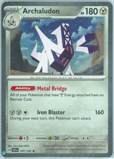 Archaludon Blister Exclusive (107) 2025 Pokemon Scr EN-Stellar Crown