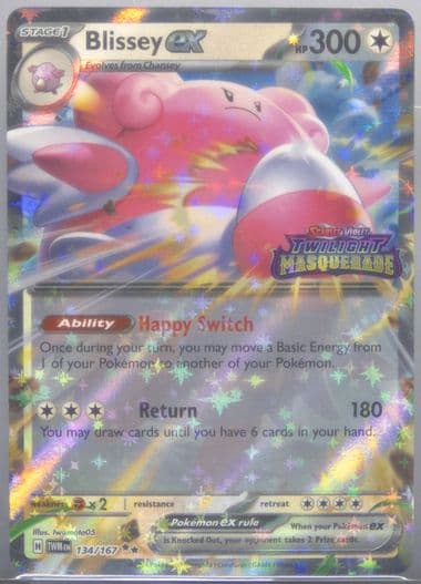 Blissey EX Snorlax EX & Blissey EX Special Collection (134) 2025 Pokemon Twm EN-Twilight Masquerade