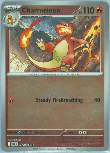 Charmeleon Reverse Holo (012) 2025 Pokemon Pfl EN-Phantasmal Flames