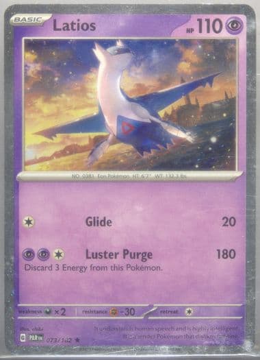 Latios Enhanced 2 Pack Blister (073) 2024 Pokemon Par EN-Paradox Rift