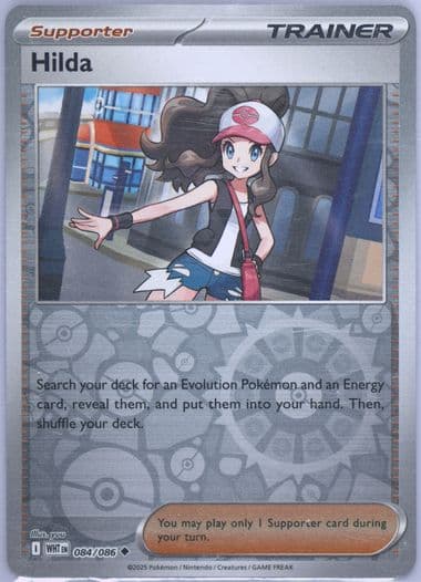 Hilda Reverse Holo (084) 2025 Pokemon Wht EN-White Flare