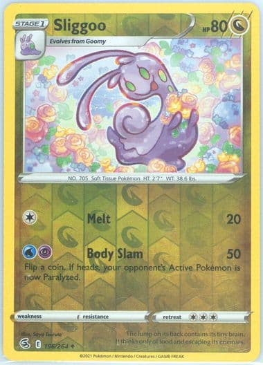 Sliggoo-Reverse Foil (196) 2021 Pokemon Sword & Shield Fusion Strike