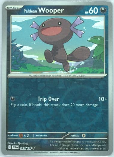 Paldean Wooper Reverse Holo (093) 2025 Pokemon Jtg EN-Journey Together