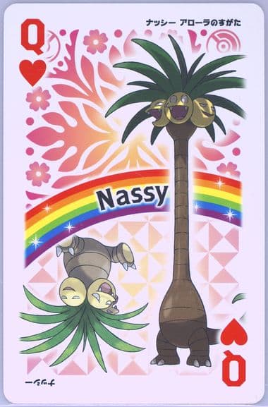 Exeggutor Queen of Hearts 2016 Pokemon Moon Playing Cards