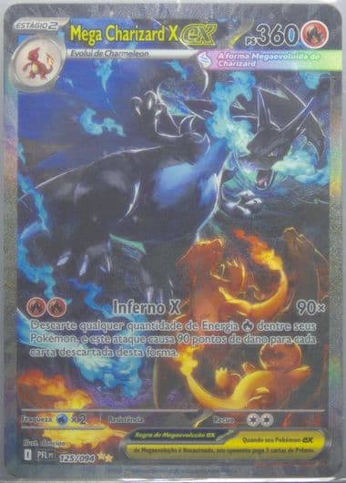 Mega Charizard X EX Special Illustration Rare (125) 2025 Pokemon Portuguese Pfl PT-Phantasmal Flames