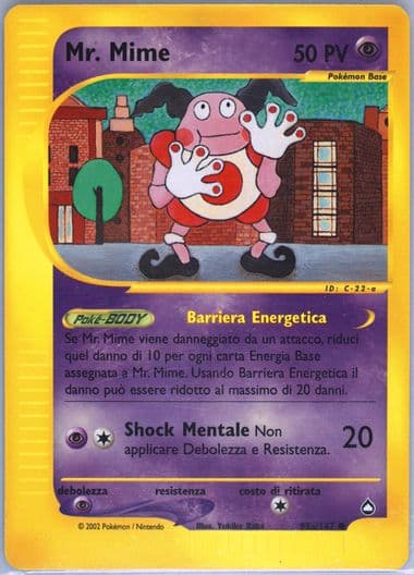 Mr. Mime Italian (95a) 2003 Pokemon Aquapolis