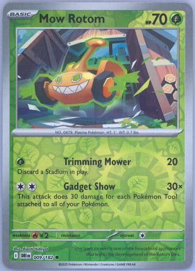 Mow Rotom Reverse Holo (009) 2025 Pokemon Dri EN-Destined Rivals