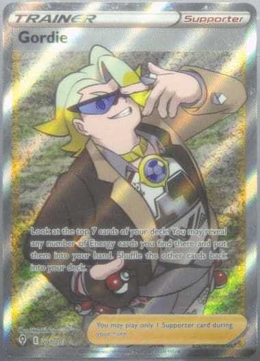 Full Art/Gordie Inverted Back (201) 2021 Pokemon Sword & Shield Evolving Skies