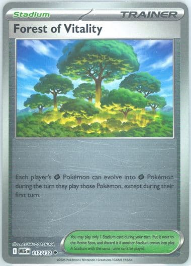 Forest of Vitality Reverse Holo (117) 2025 Pokemon Meg EN-Mega Evolution