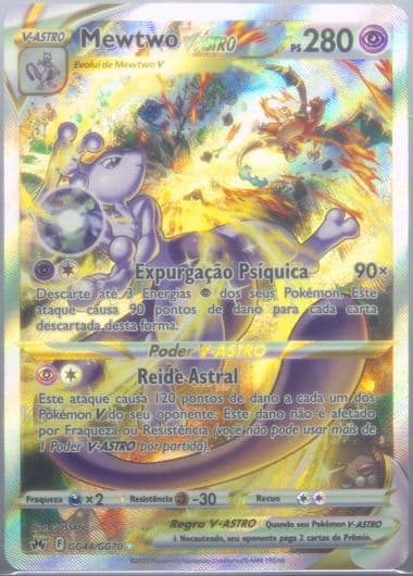 Full Art/Mewtwo Vastro Portuguese (GG44) 2023 Pokemon Sword and Shield Crown Zenith