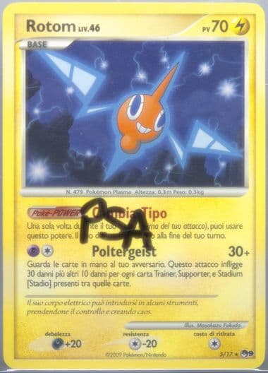 Rotom Italian (5) 2009 Pokemon Pop Series 9