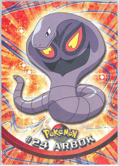 Arbok Italian (24) 1999 Topps Pokemon TV