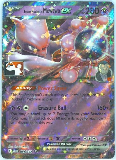 Team Rocket's Mewtwo EX (081) 2026 Pokemon Play! Pokemon Prize Pack: Series 8