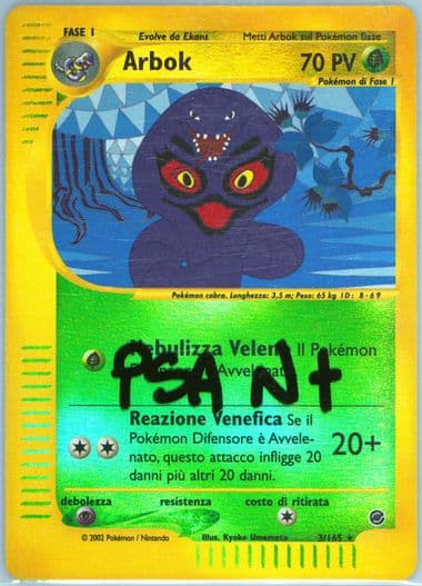 Arbok-Reverse Foil Italian (3) 2002 Pokemon Expedition