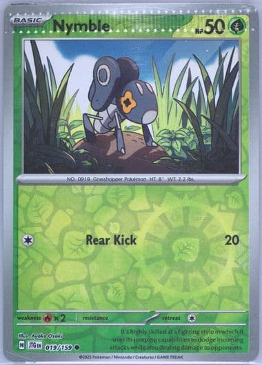 Nymble Reverse Holo (019) 2025 Pokemon Jtg EN-Journey Together