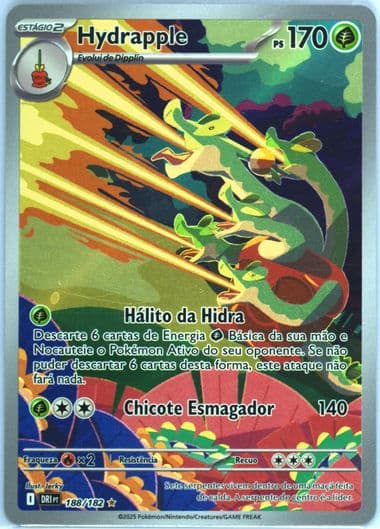 Hydrapple Illustration Rare (188) 2025 Pokemon Portuguese Dri PT-Destined Rivals