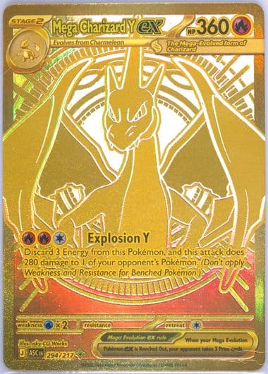 Mega Charizard Y EX Mega Hyper Rare (294) 2026 Pokemon Asc EN-Ascended Heroes