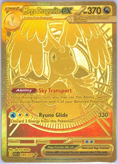 Mega Dragonite EX Mega Hyper Rare (295) 2026 Pokemon Asc EN-Ascended Heroes