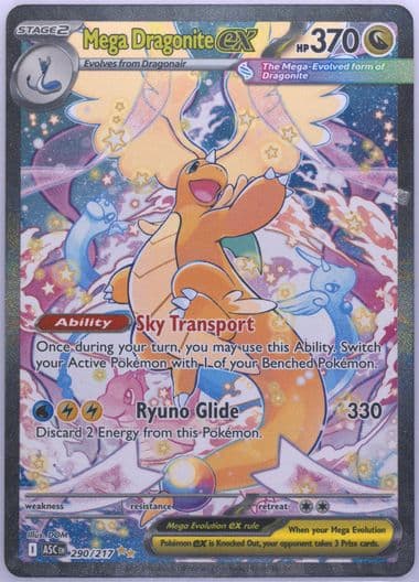 Mega Dragonite EX Special Illustration Rare (290) 2026 Pokemon Asc EN-Ascended Heroes