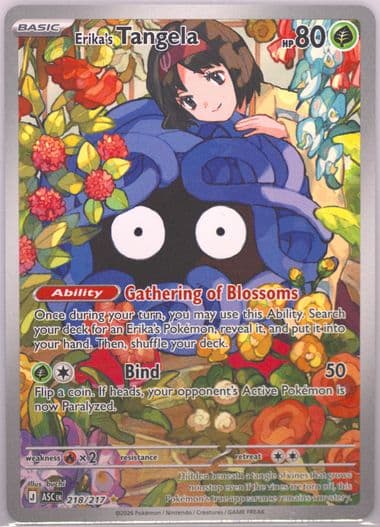 Erika's Tangela Illustration Rare (218) 2026 Pokemon Asc EN-Ascended Heroes