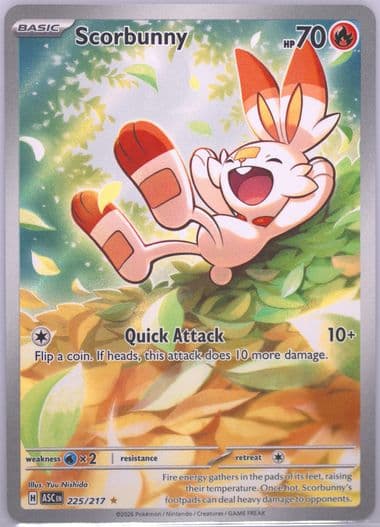 Scorbunny Illustration Rare (225) 2026 Pokemon Asc EN-Ascended Heroes