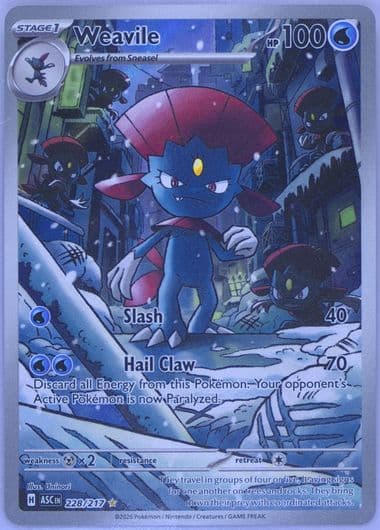 Weavile Illustration Rare (228) 2026 Pokemon Asc EN-Ascended Heroes